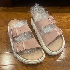 Birkenstock papillio Arizona slide suede